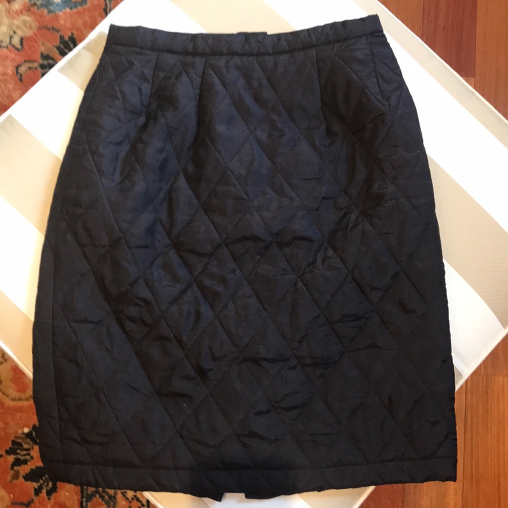 💯 silk tofte black skirt